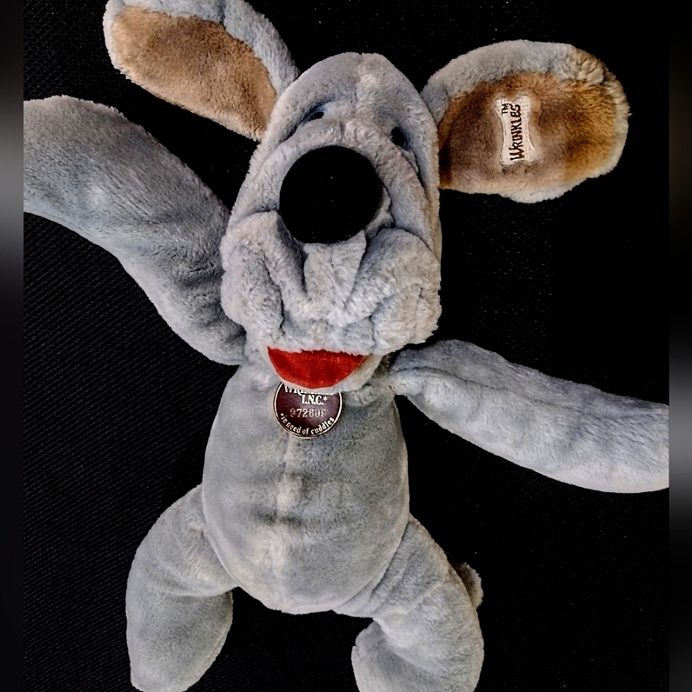 My First Dog Back When I Was Barely Walking LoL - Mr Wrinkles - Vintage 80's